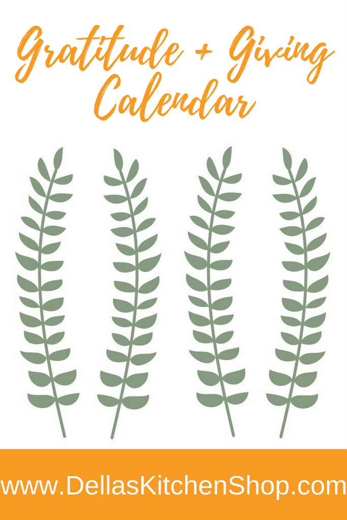November Gratitude + Giving Calendar