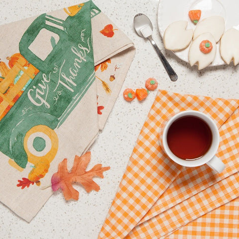 Autumn Harvest - Give Thanks Towel and Gravy Boat
