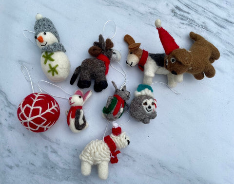 Hand Felted Nepal Ornaments Part 2