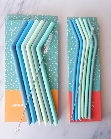 Silicone Straws - Smoothie and Thin