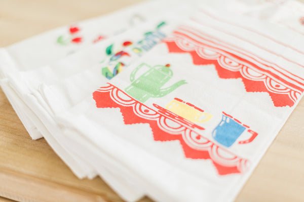 Vintage Style Tablecloths and Flour Sack Towels