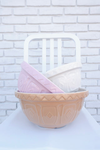 Mason Cash Cane/Pink/Cream Bowl Set