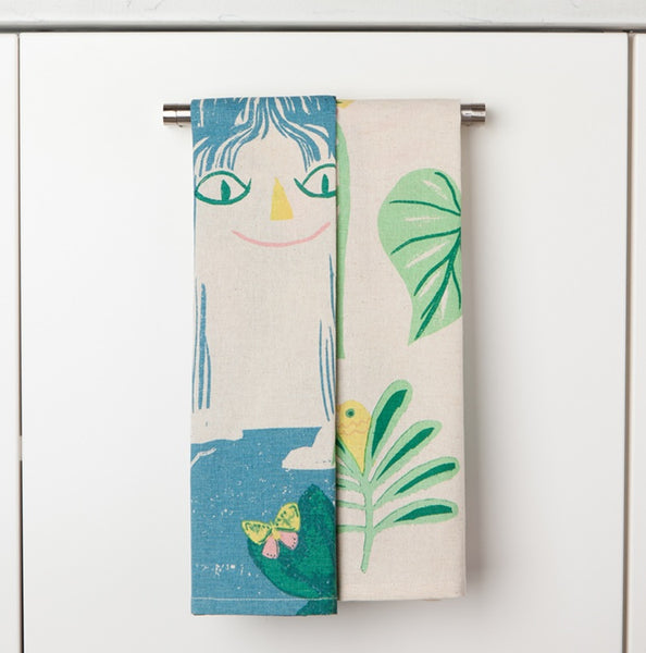 Cat / Waterfall Towel Set of 2