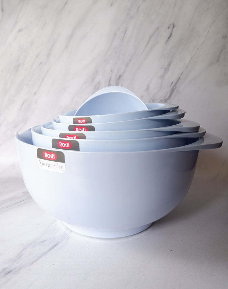 Rosti White Melamine Margrethe Mixing Bowls with Lids Set + Reviews