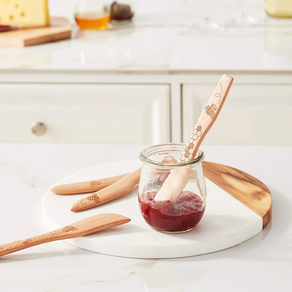 Bee Wood Spreader Set of 4