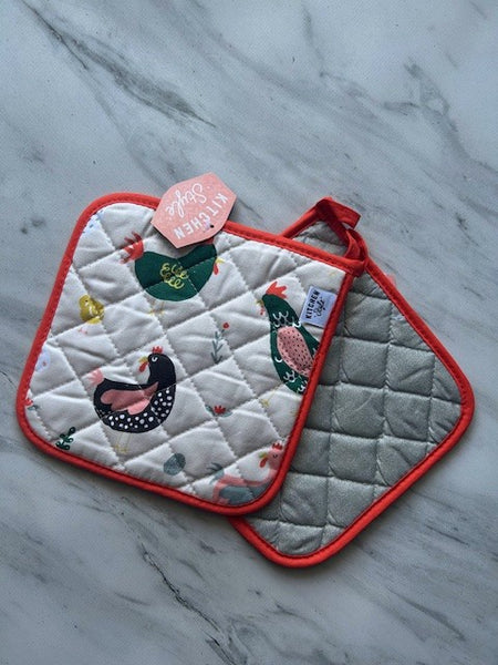 Chickens Potholder