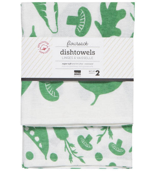 Veggie Floursack Towel Set of 2
