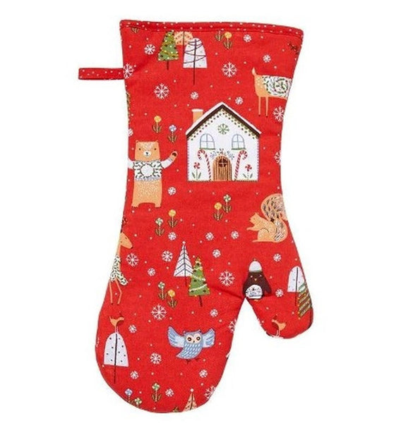 Festive Friends Oven Mitt