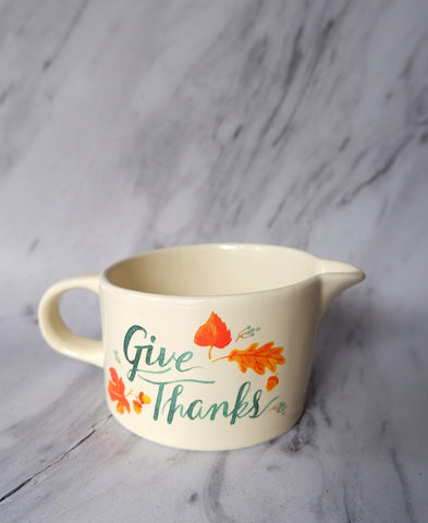 Autumn Harvest - Give Thanks Towel and Gravy Boat