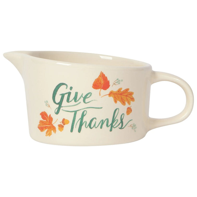 Autumn Harvest - Give Thanks Towel and Gravy Boat