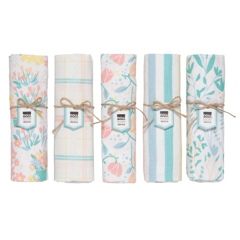 Meadow Floursack Towel Set of 5