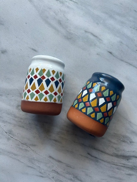 Terracotta Salt and Pepper Kaleidoscope