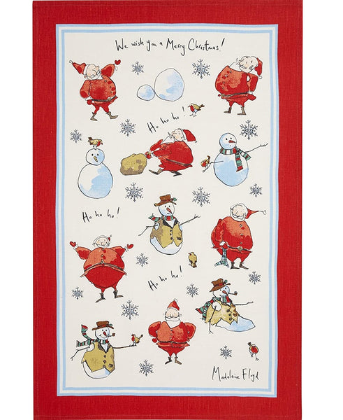 Santa + Snowman Towel