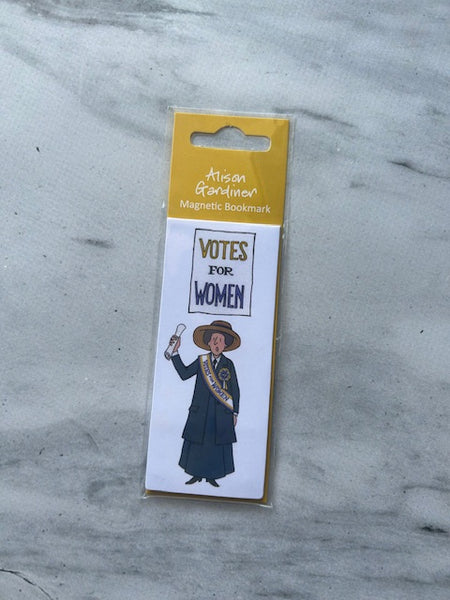 Reusable Suffragette Tea Caddy and Magnetic Bookmark