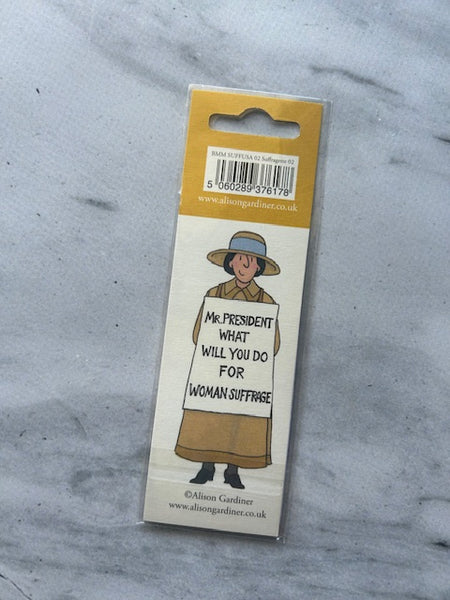 Reusable Suffragette Tea Caddy and Magnetic Bookmark