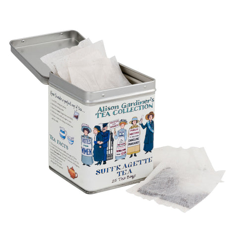 Reusable Suffragette Tea Caddy and Magnetic Bookmark