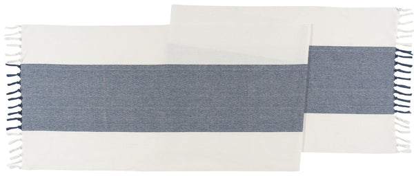 Navy Stripe Table Runner