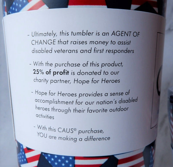 CAUS Tumblers - Give Back to Disabled Heroes