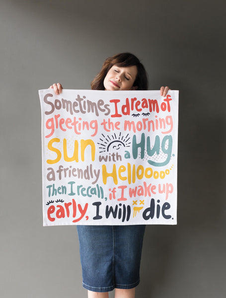 Daily Affirmations Hand Towel