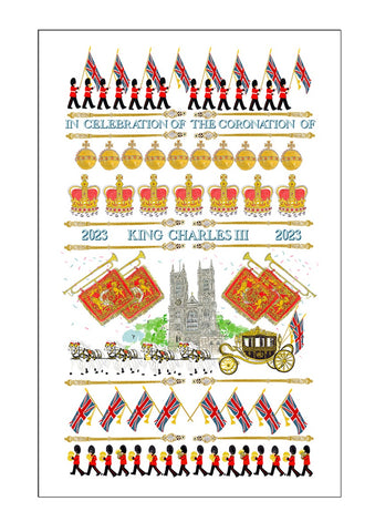 King Charles III Coronation Tea Towel