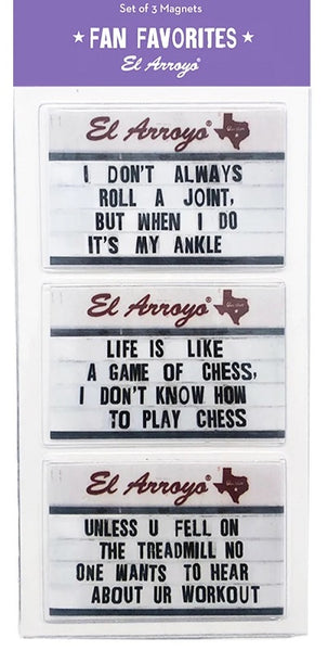 El Arroyo Cards, Stickers, Matches, Magnets