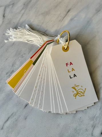 Christmas or Wedding Gift Tag Book - 24 Tags