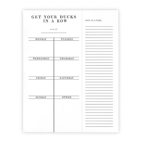 Weekly Meal Planner Notepads