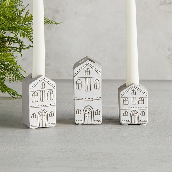 Hometown Crock and Candle Holders