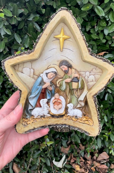 Star Nativity and Nativity Advent Candle Holders