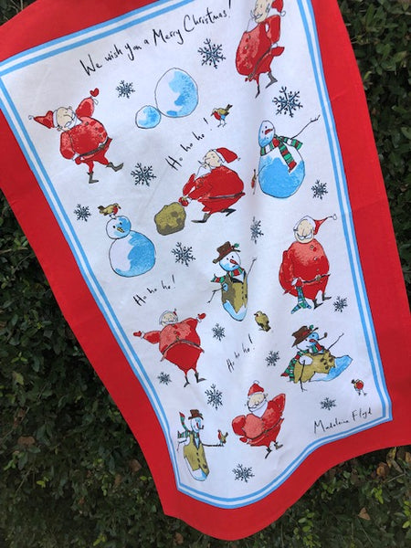 Santa + Snowman Towel