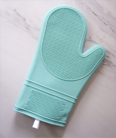 Teal Silicone Oven Mitt
